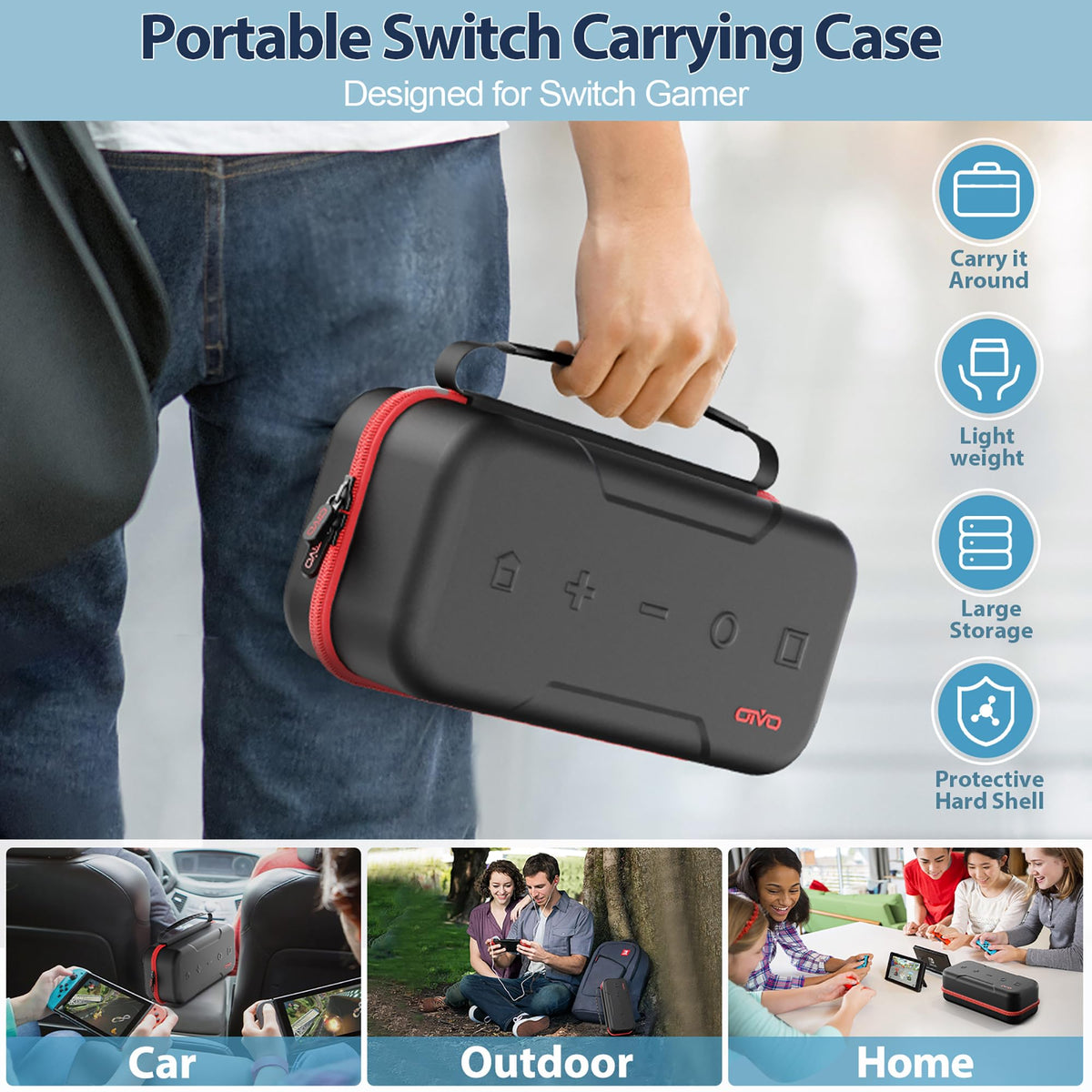 Switch OLED Carrying Case with 20 Games I9645