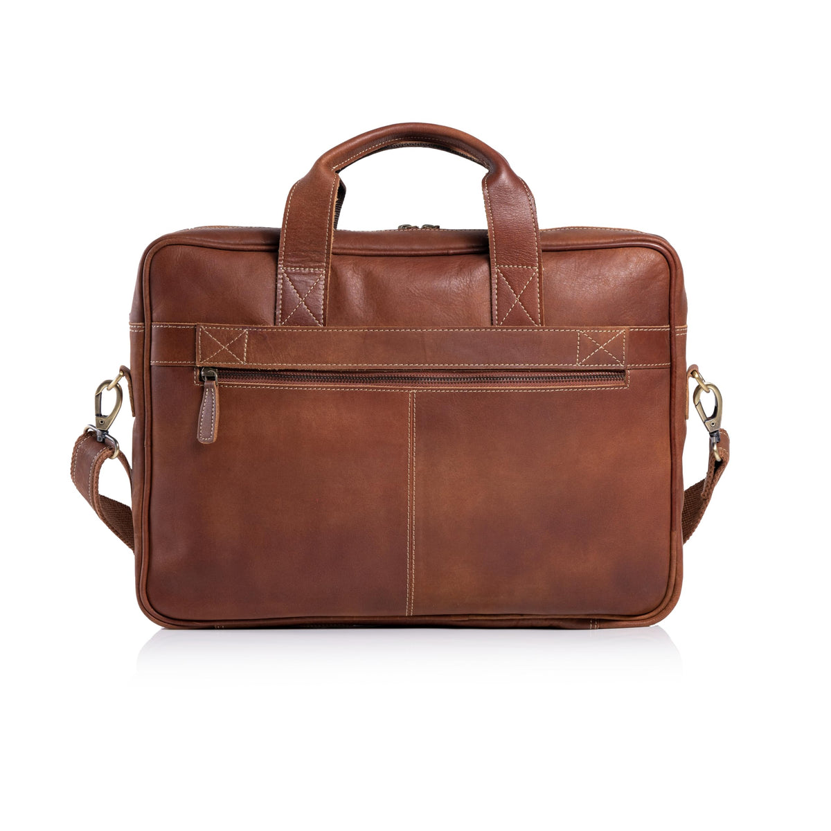 16 Inch Leather Laptop Messenger Bag K4855