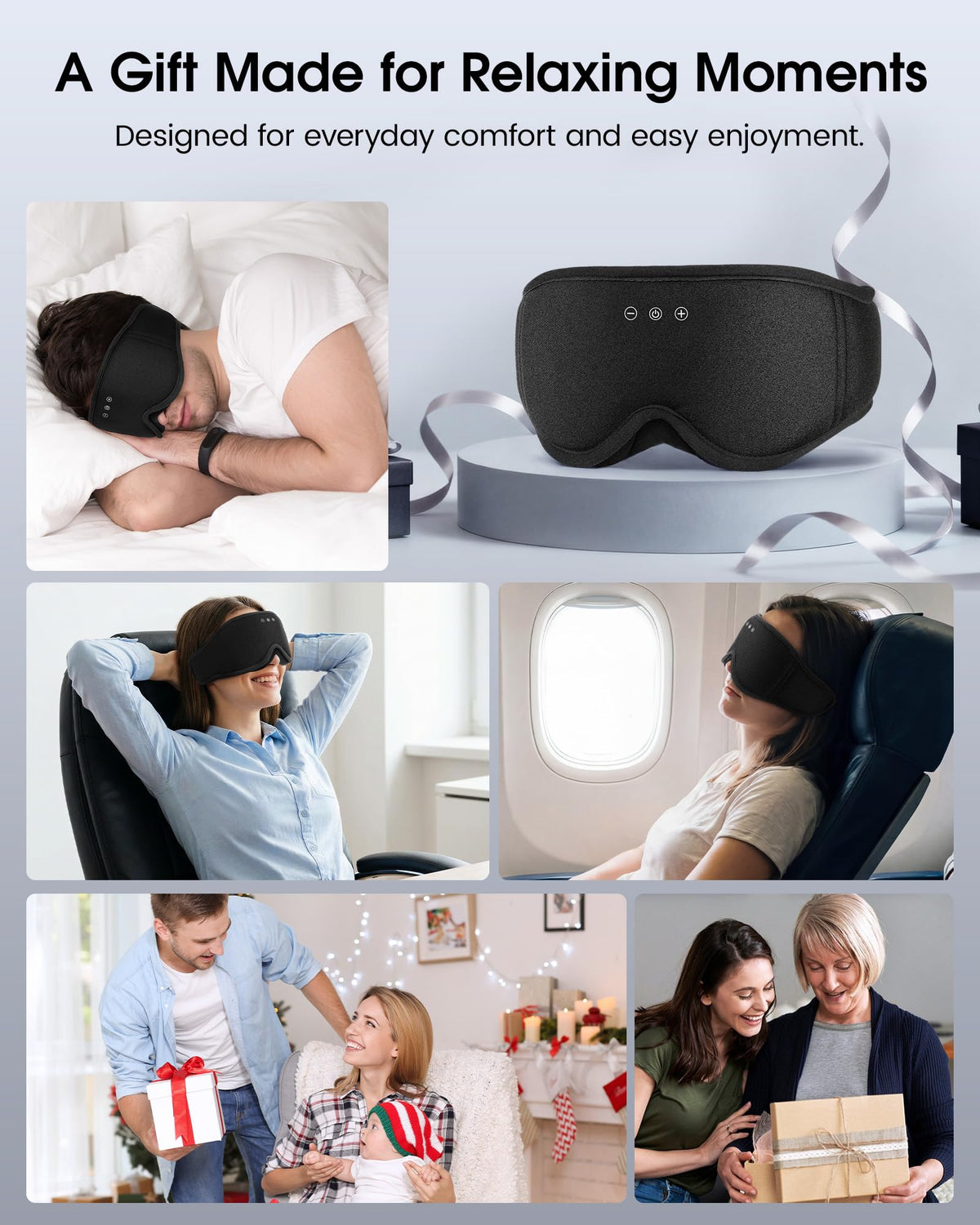 Sleep Mask Bluetooth Headphones V552