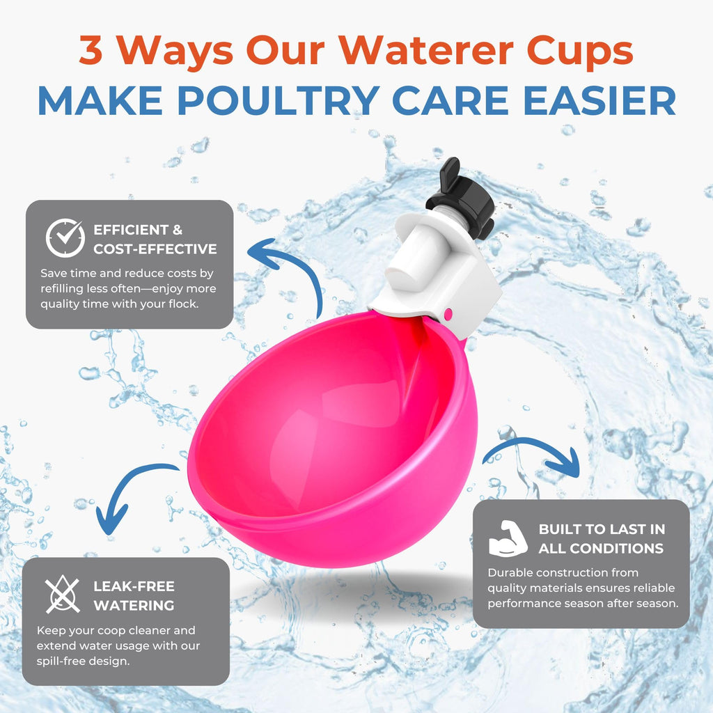 Automatic Chicken Waterer Cups 5 Pack V672820