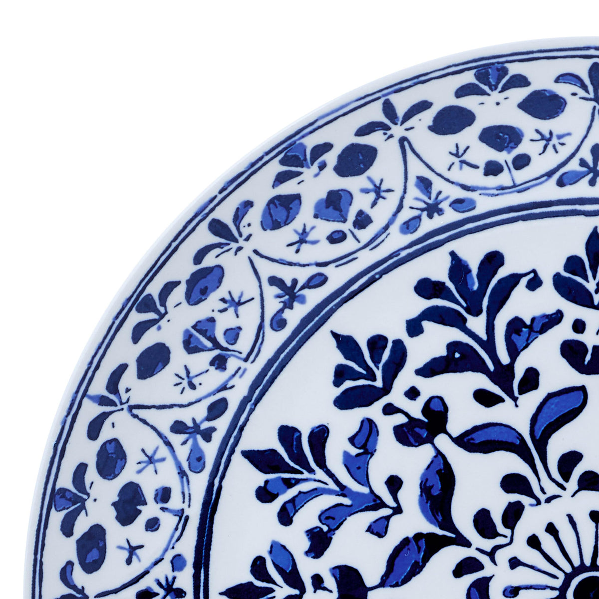 12 Piece Blue Stoneware Dinnerware Set N6841
