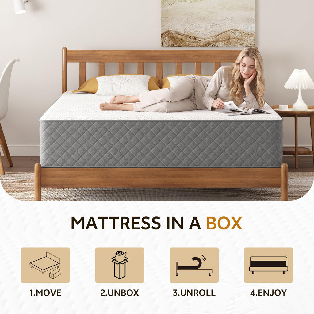 12 Inch Cooling-Gel Memory Foam Pocket Spring Hybrid Mattress O355