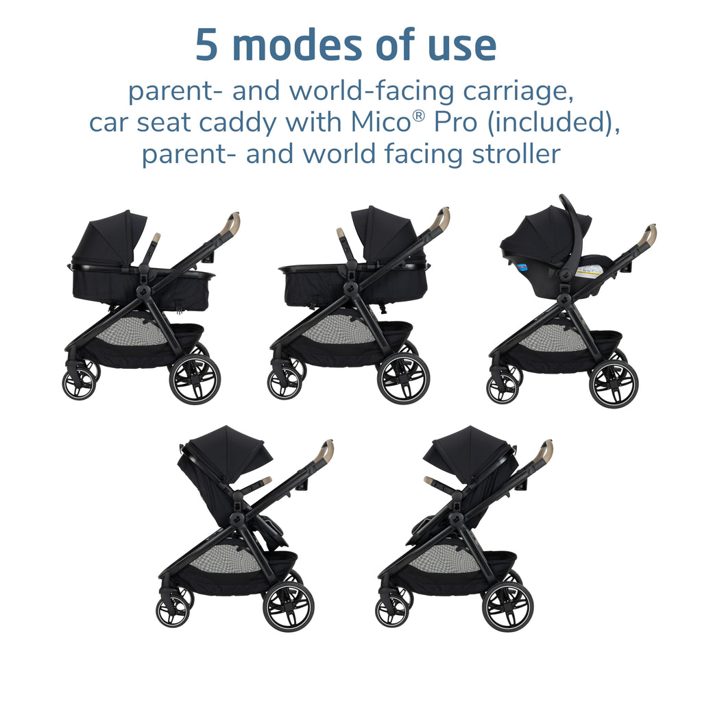 5-in-1 Travel System with Infant Car Seat and Stroller Combo P24212