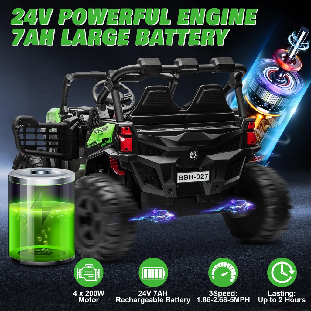 2 Seater 24V Powered Ride on Car with Remote D83801
