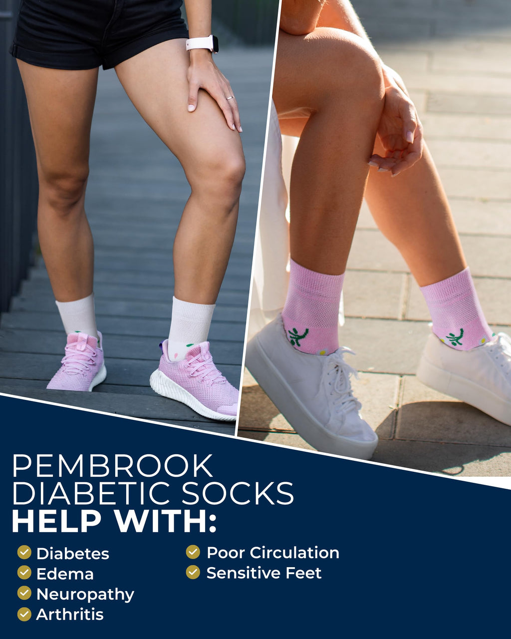 Bamboo Viscose Diabetic Socks 6 Pairs T172430