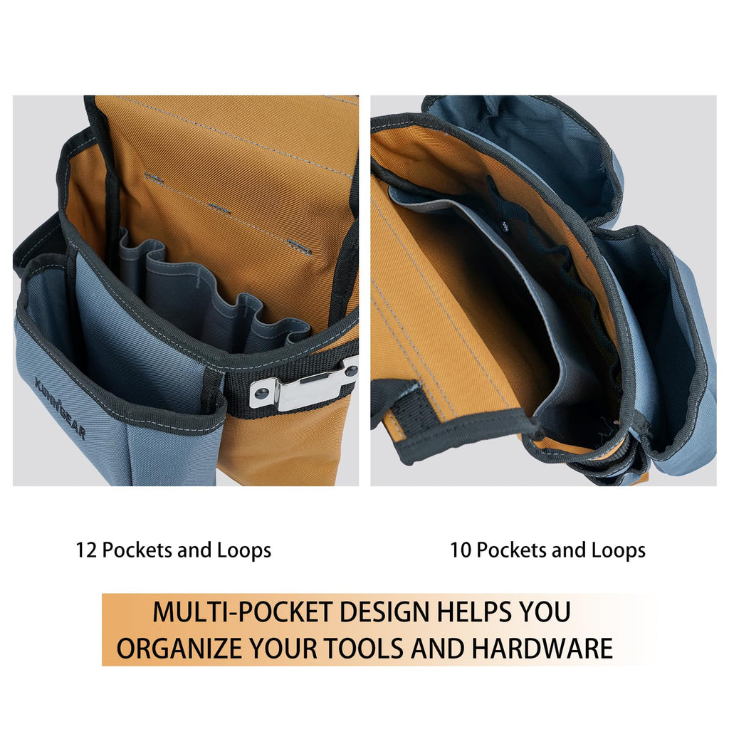 Khaki Carpenter Tool Belt with Suspenders E667753