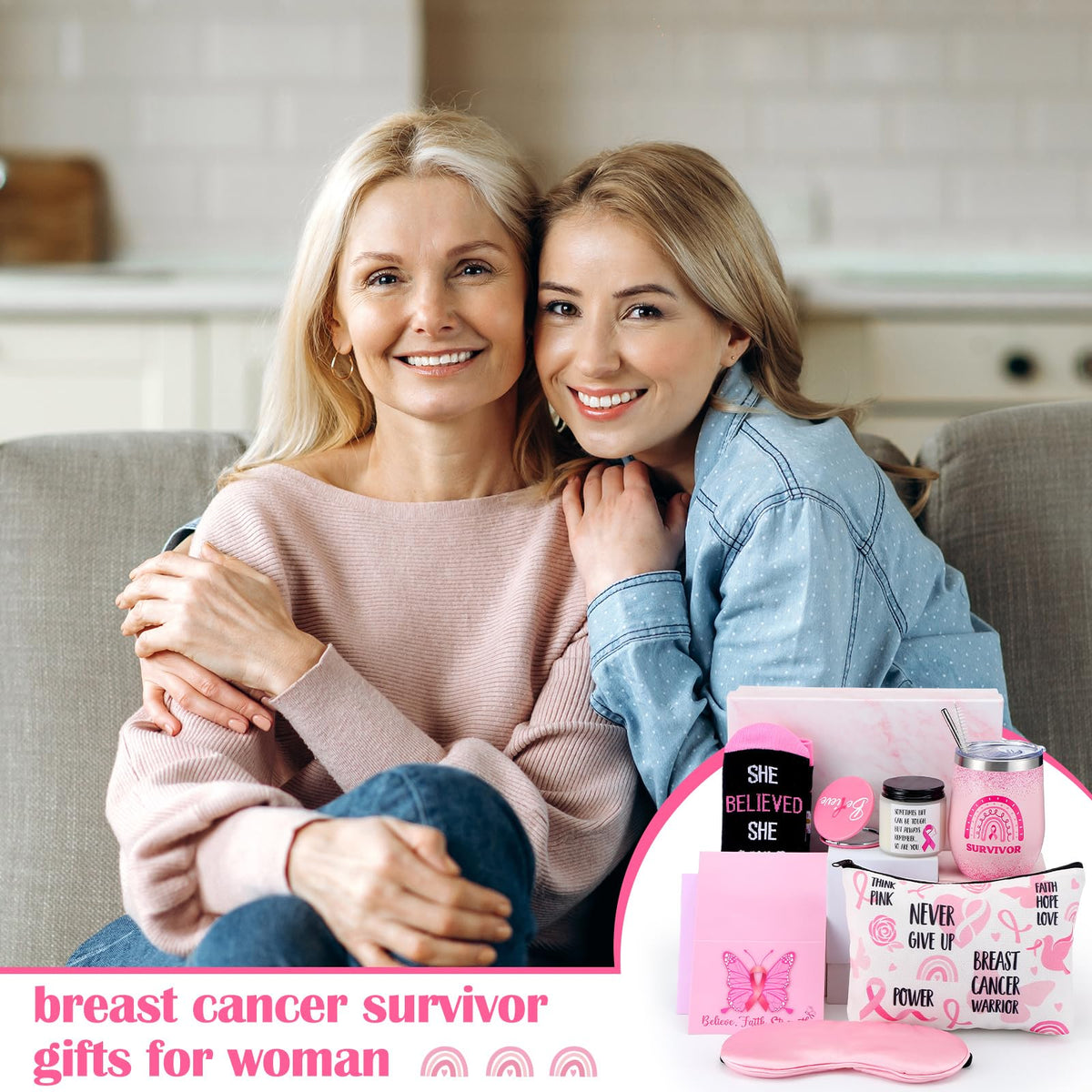 8 Pcs Breast Cancer Basket T624