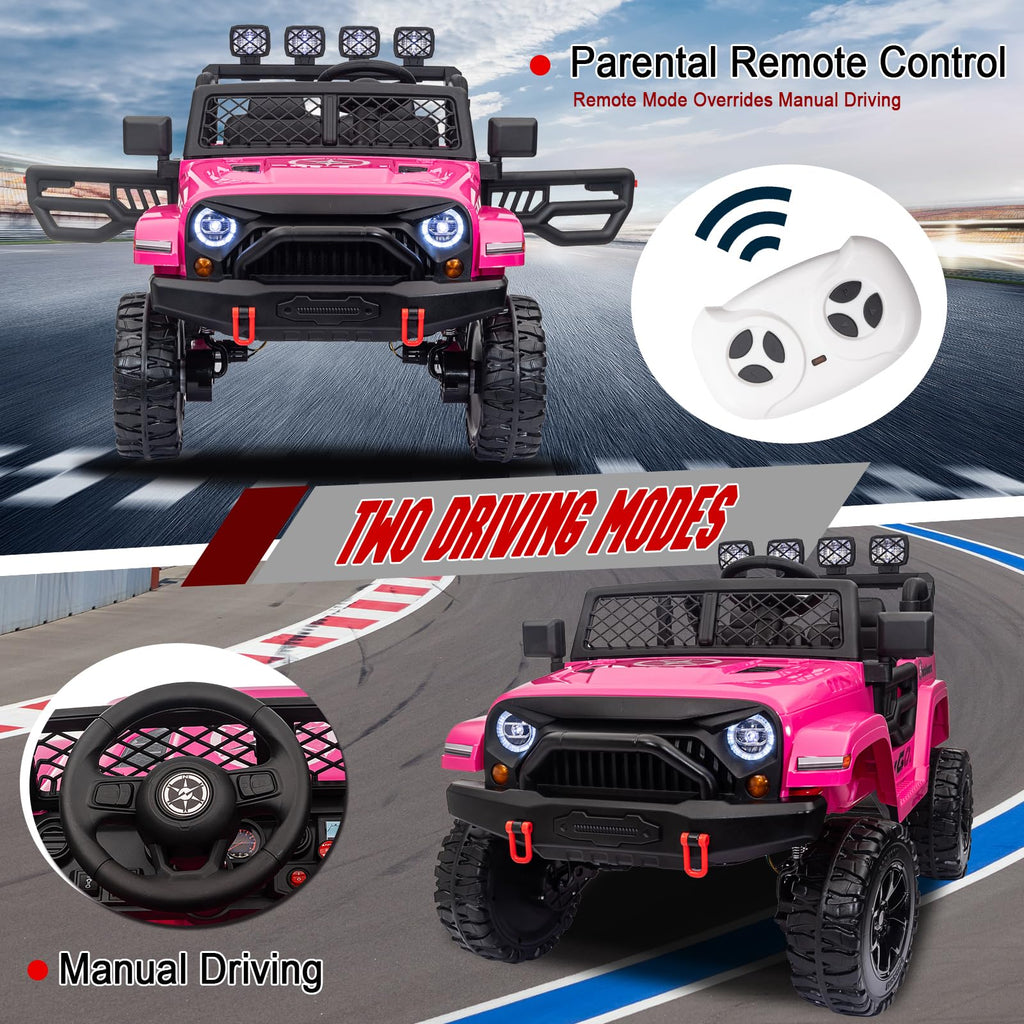 24V 2 Seater Battery Powered Ride On Truck with Remote Control T623834
