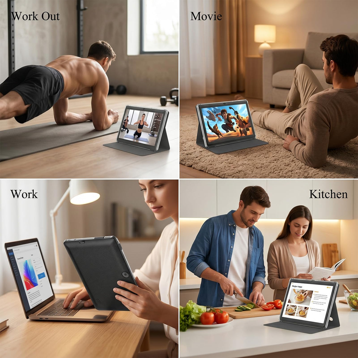 7 Inch Android Tablet with Protective Case, 8GB RAM 32GB ROM F945111
