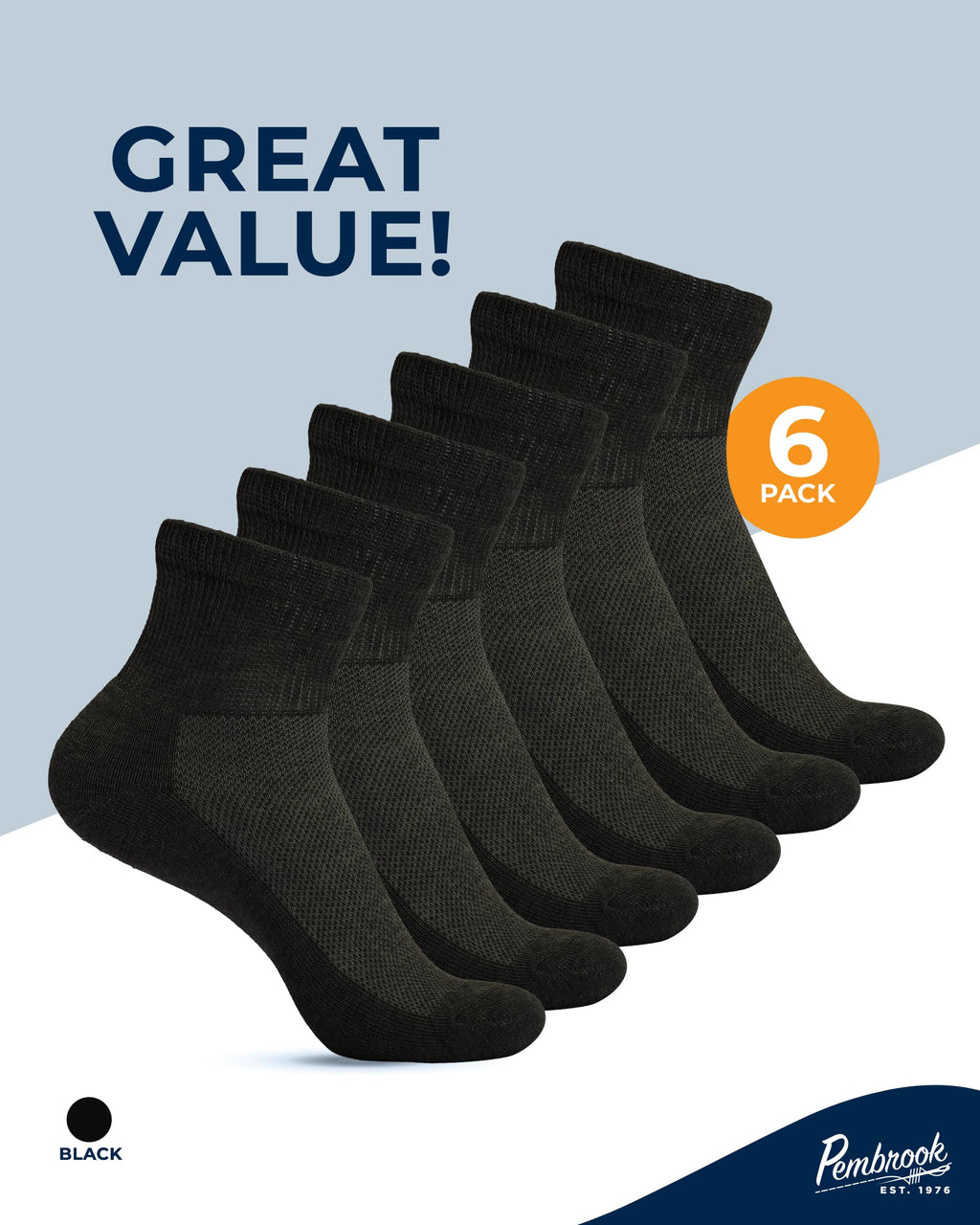 Non Binding Ankle Socks 6 Pairs Y107883