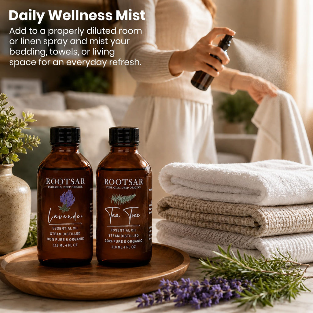 Lavender and Tea Tree Essential Oils Pack of 2 P3110