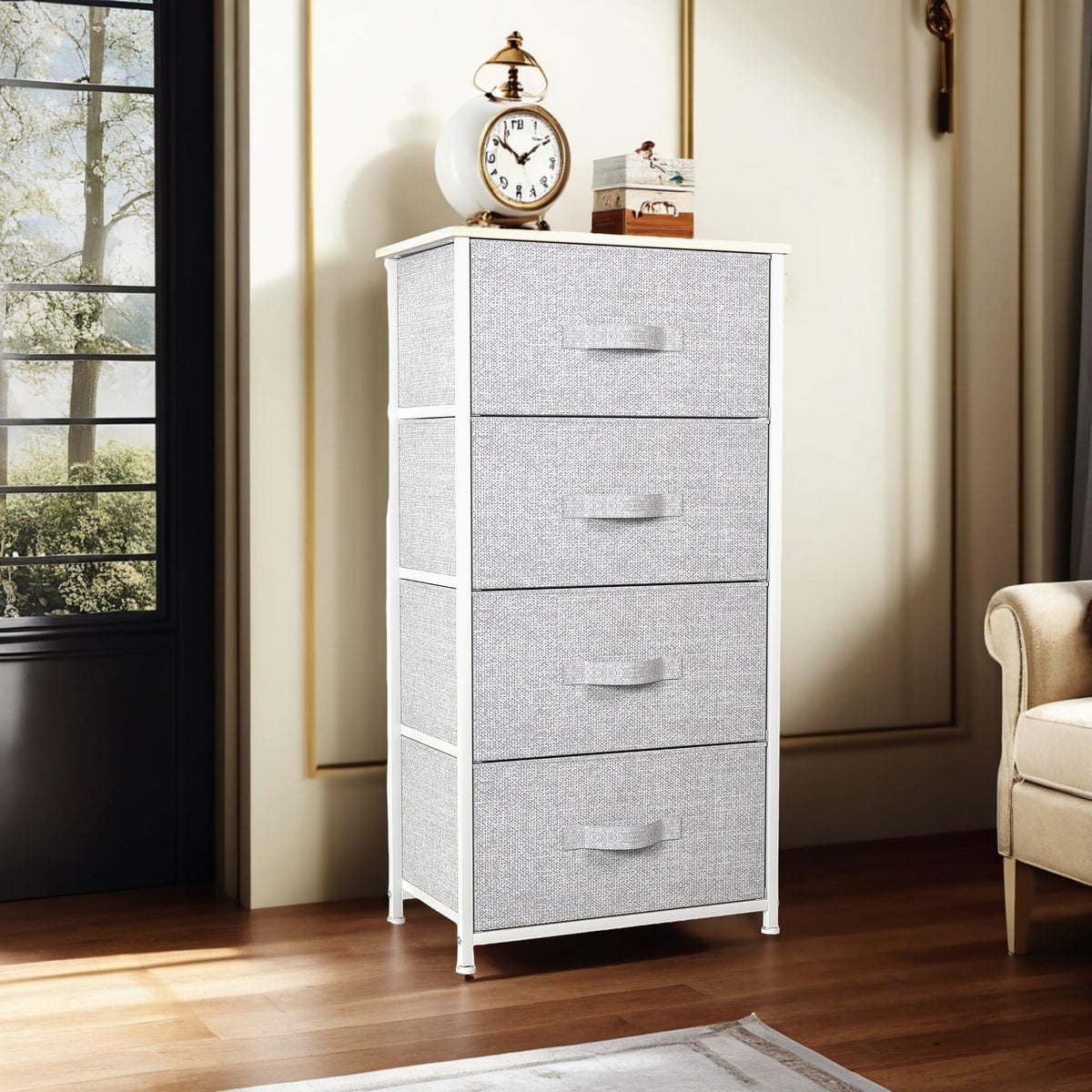 4 Drawer Fabric Storage Dresser U4162