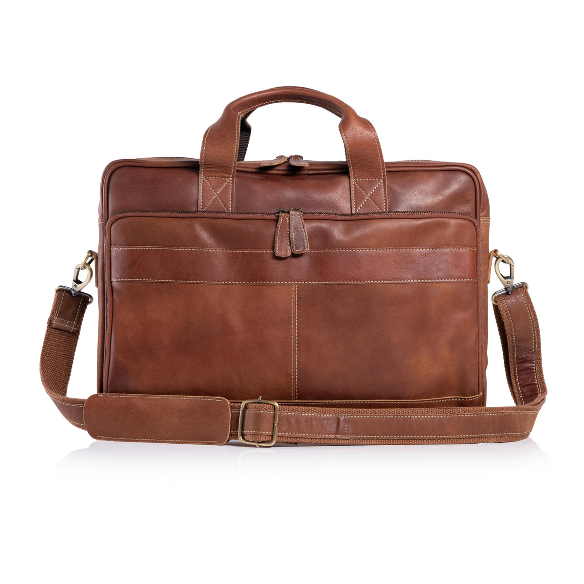 16 Inch Leather Laptop Messenger Bag K4855