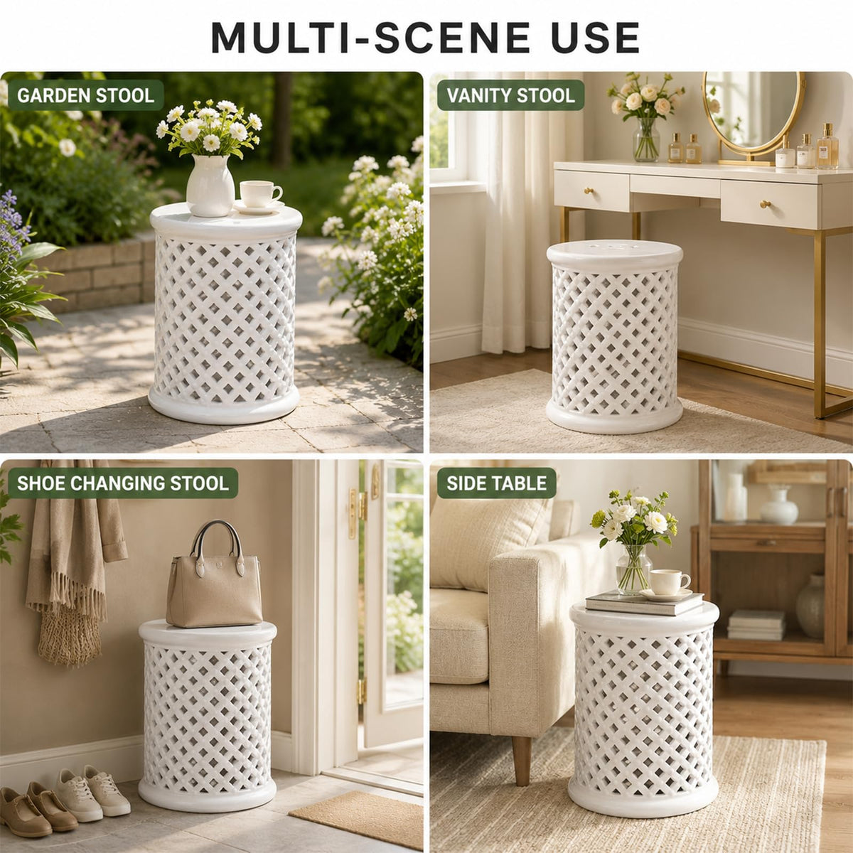 Glazed Ceramic Garden Stool N86211