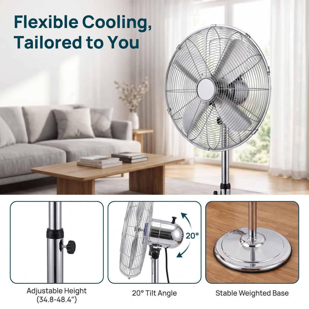 16 Inch Oscillating Pedestal Fan P516