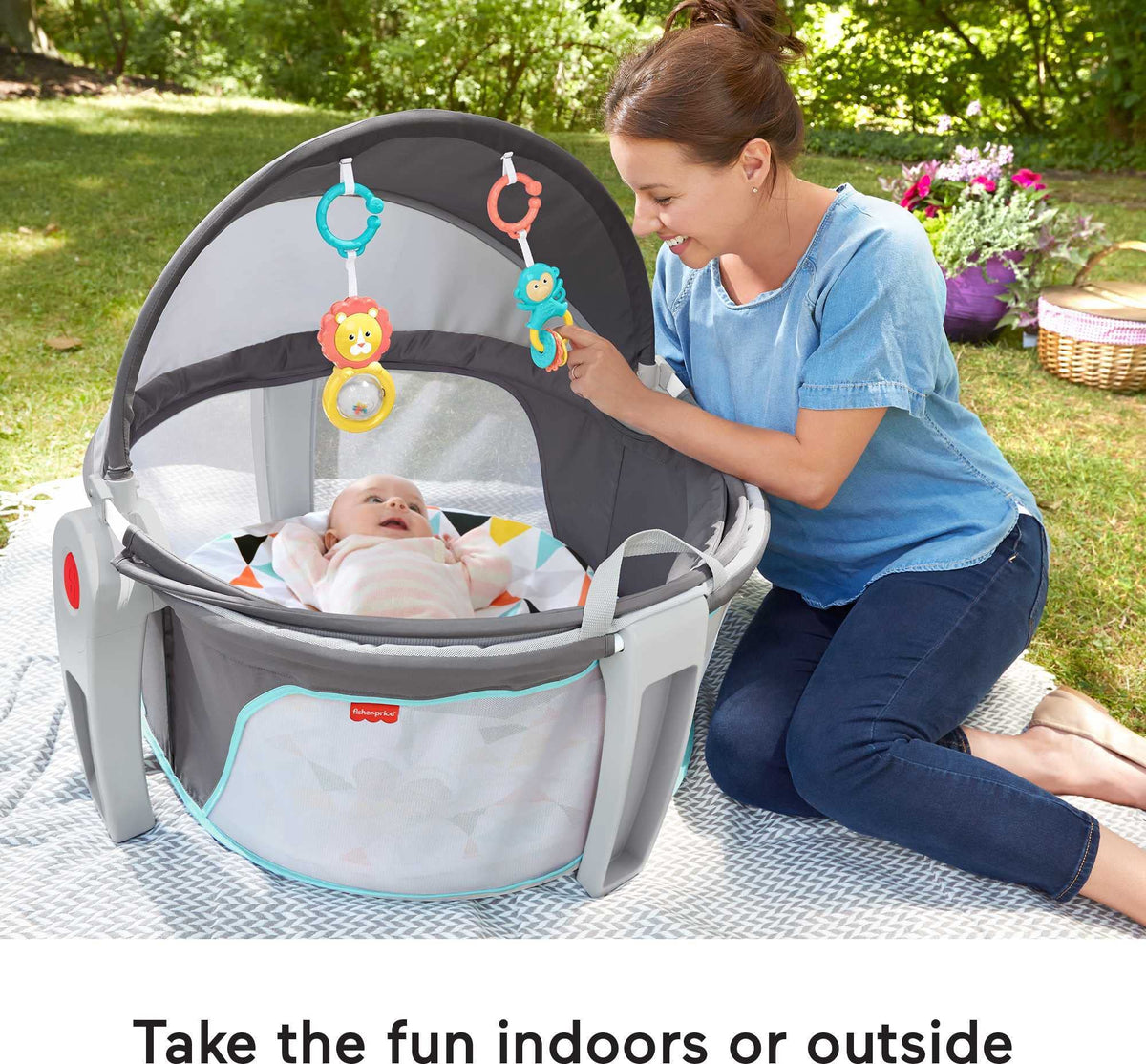 Portable Bassinet Baby Dome with Canopy D360