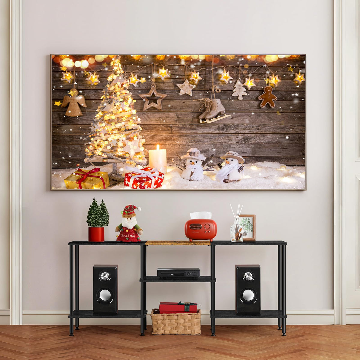 50 inch 3 Tier TV Stand with Storage Shelves Y366282