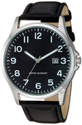 Leather Band Analog Watch P839725