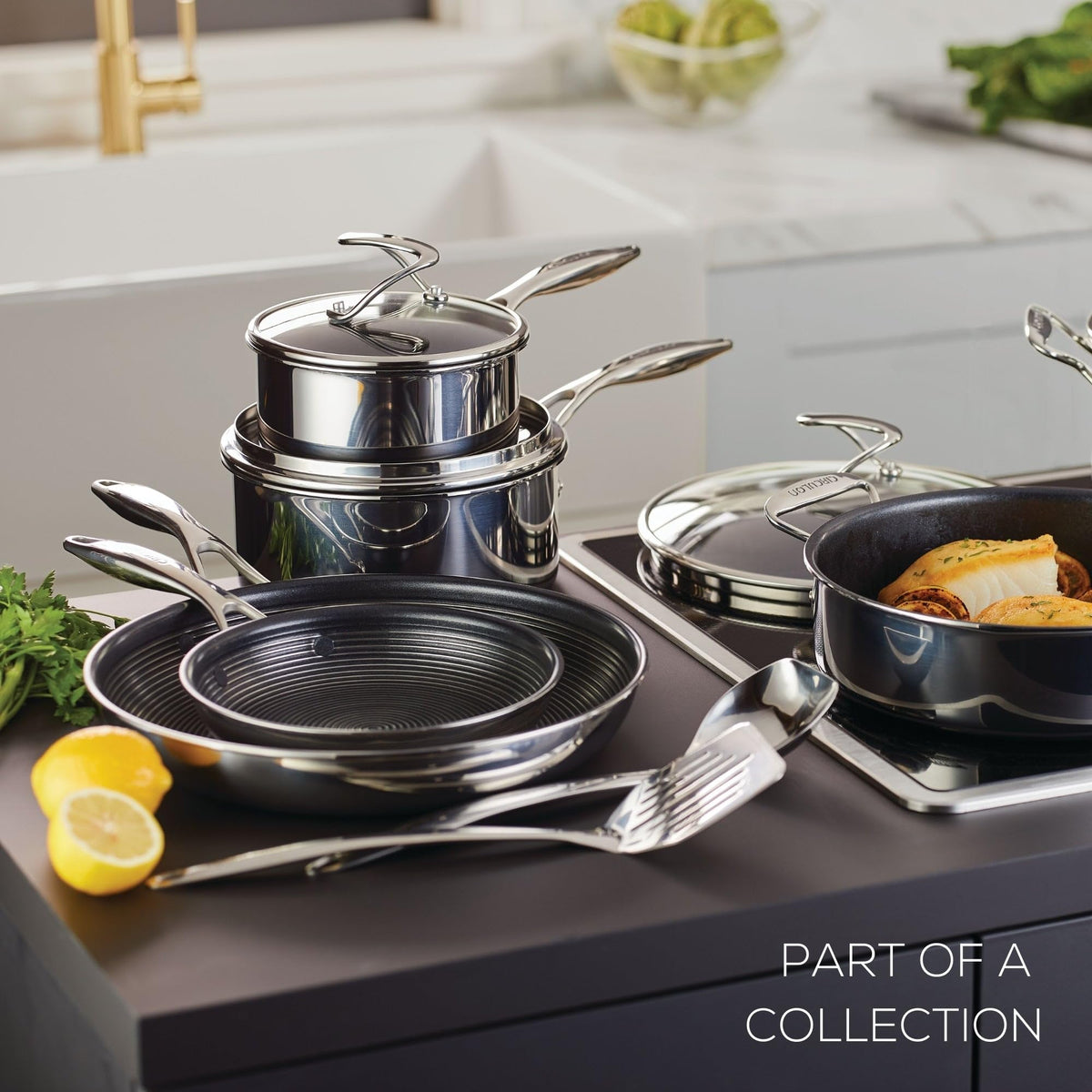 Stainless Steel Nonstick 12 Piece Cookware Set G8078