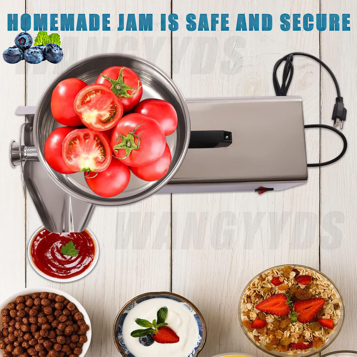 450W Stainless Steel Electric Tomato Strainer M25285