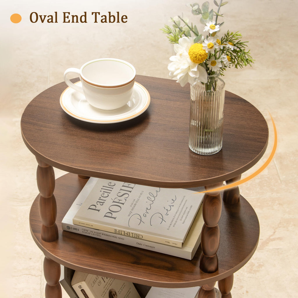 3-Tier Oval Side Table G7634