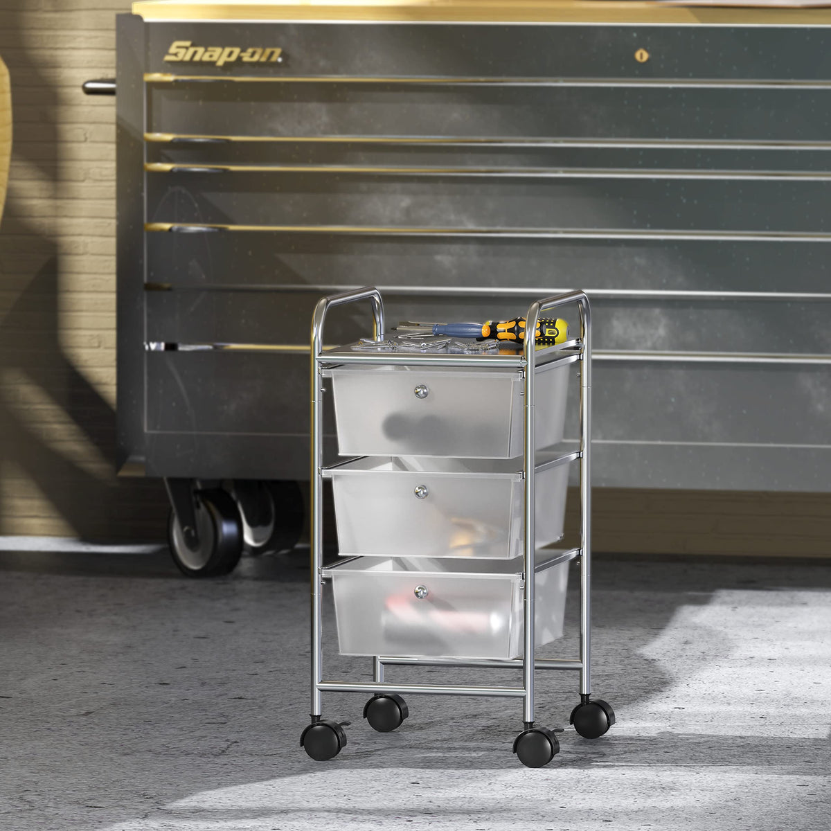 3 Drawers Rolling Utility Cart Q616143