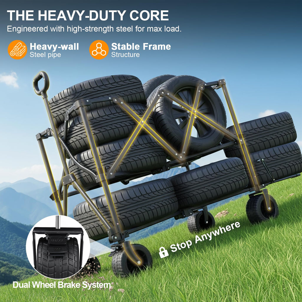 Heavy Duty Collapsible Double Decker Wagon K51931