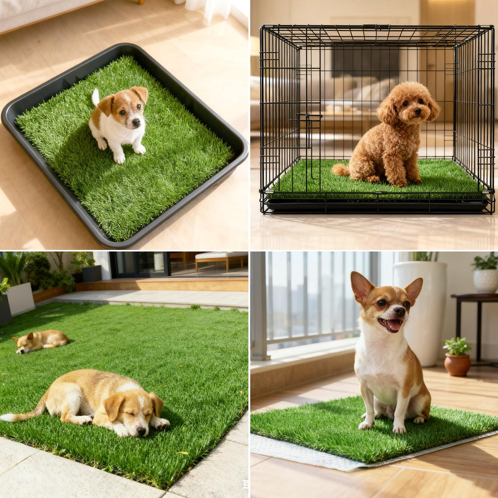 2 Pack 14 x 18 Inch Artificial Grass Dog Pee Pads B3431