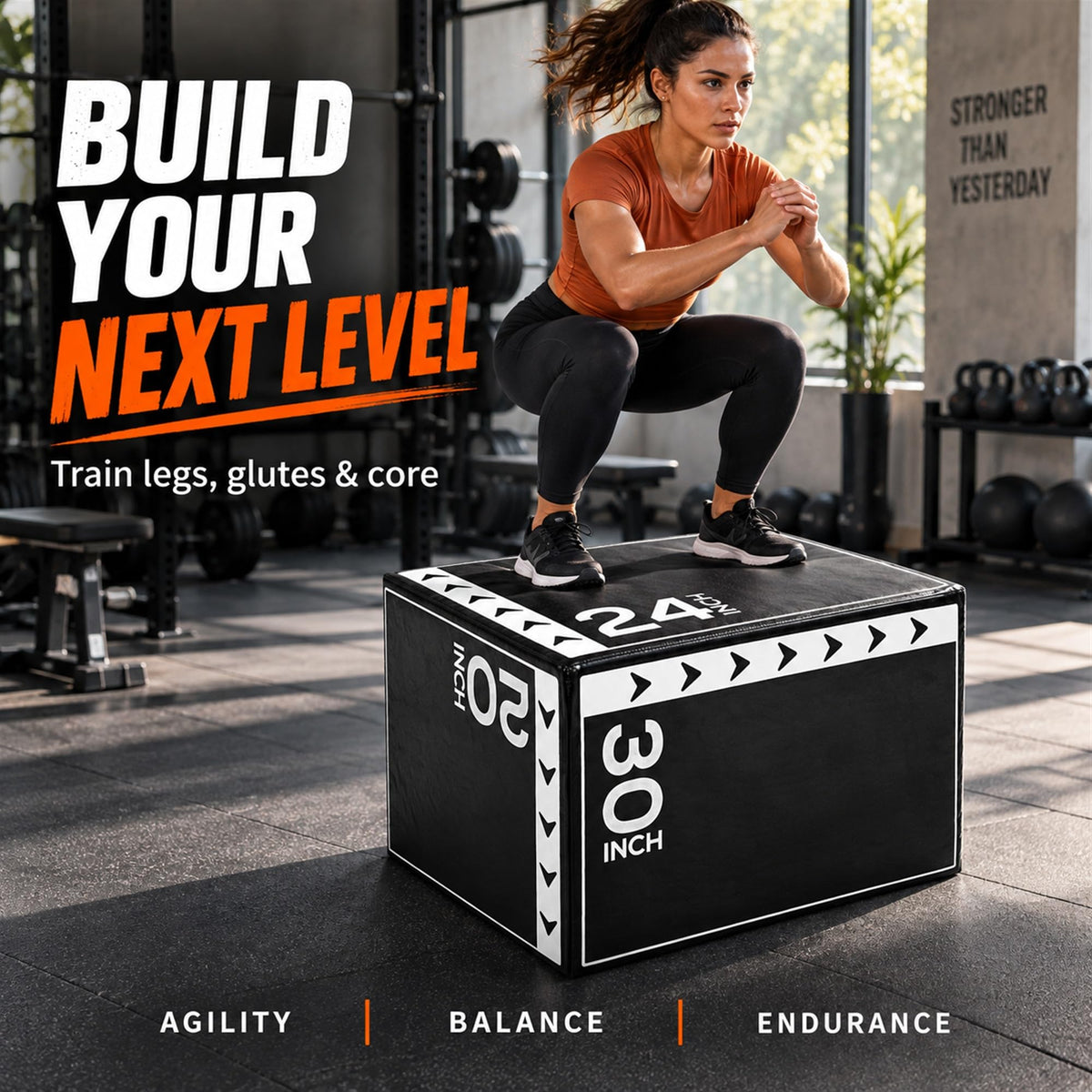 3-in-1 Foam Plyometric Jump Box X42182