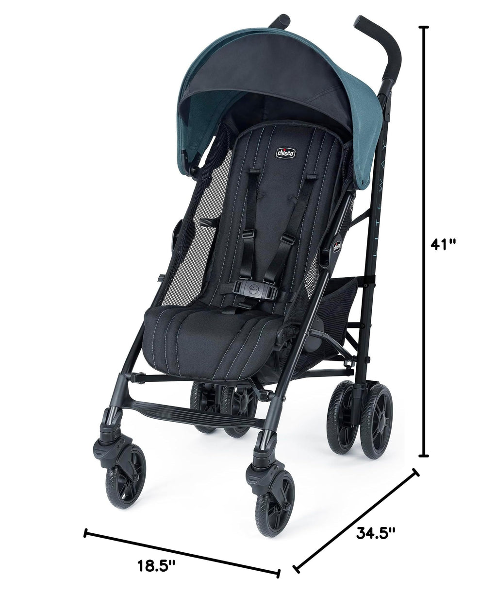Compact Lightweight Stroller with Storage Basket E355541