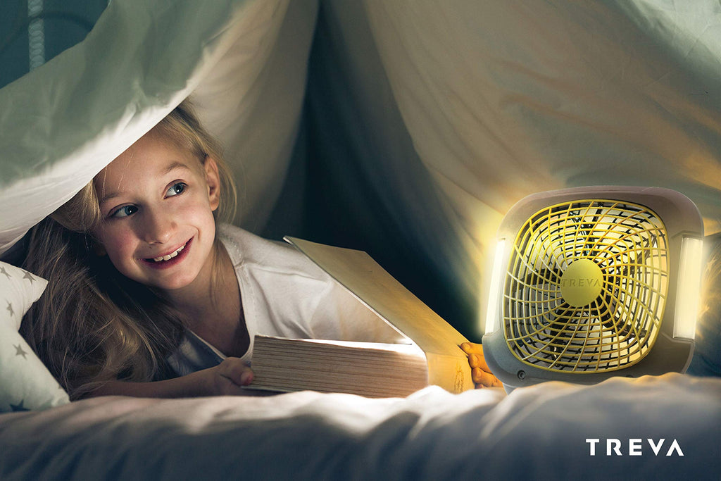 10 in Portable Fan with LED Lights A3309