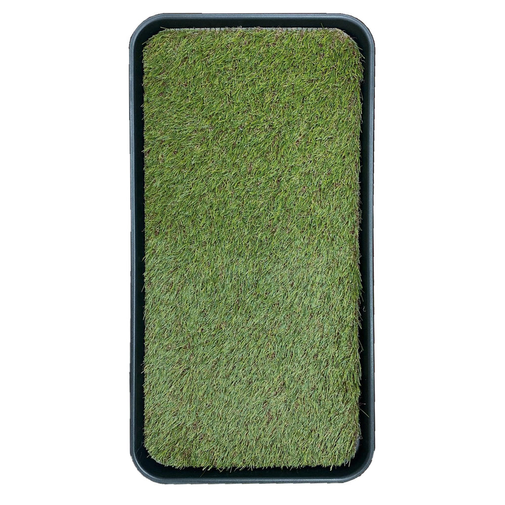Artificial Grass Puppy Potty Training Pad with Tray 15" x 30" Q759353