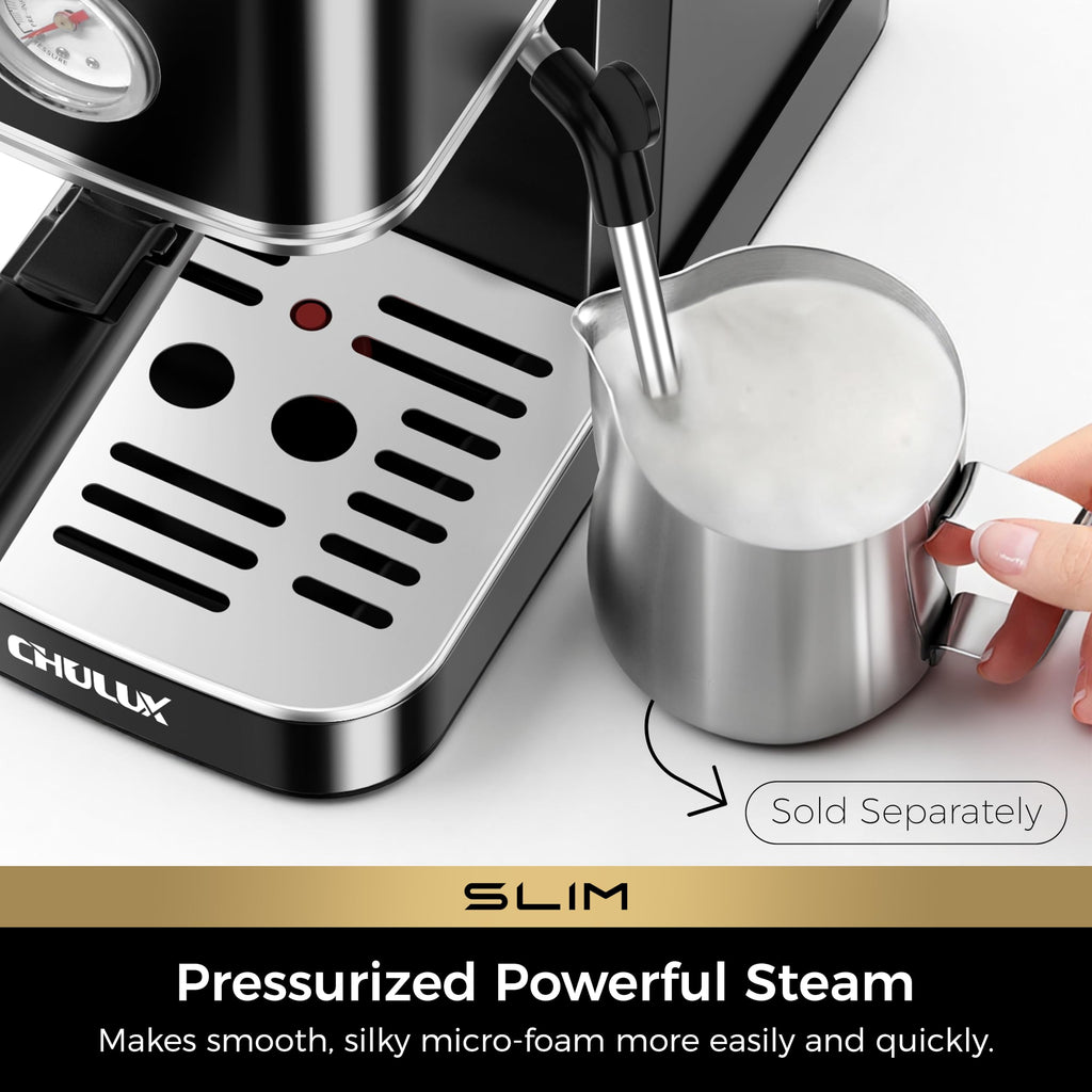 Slim Espresso Machine with Milk Frother F709135