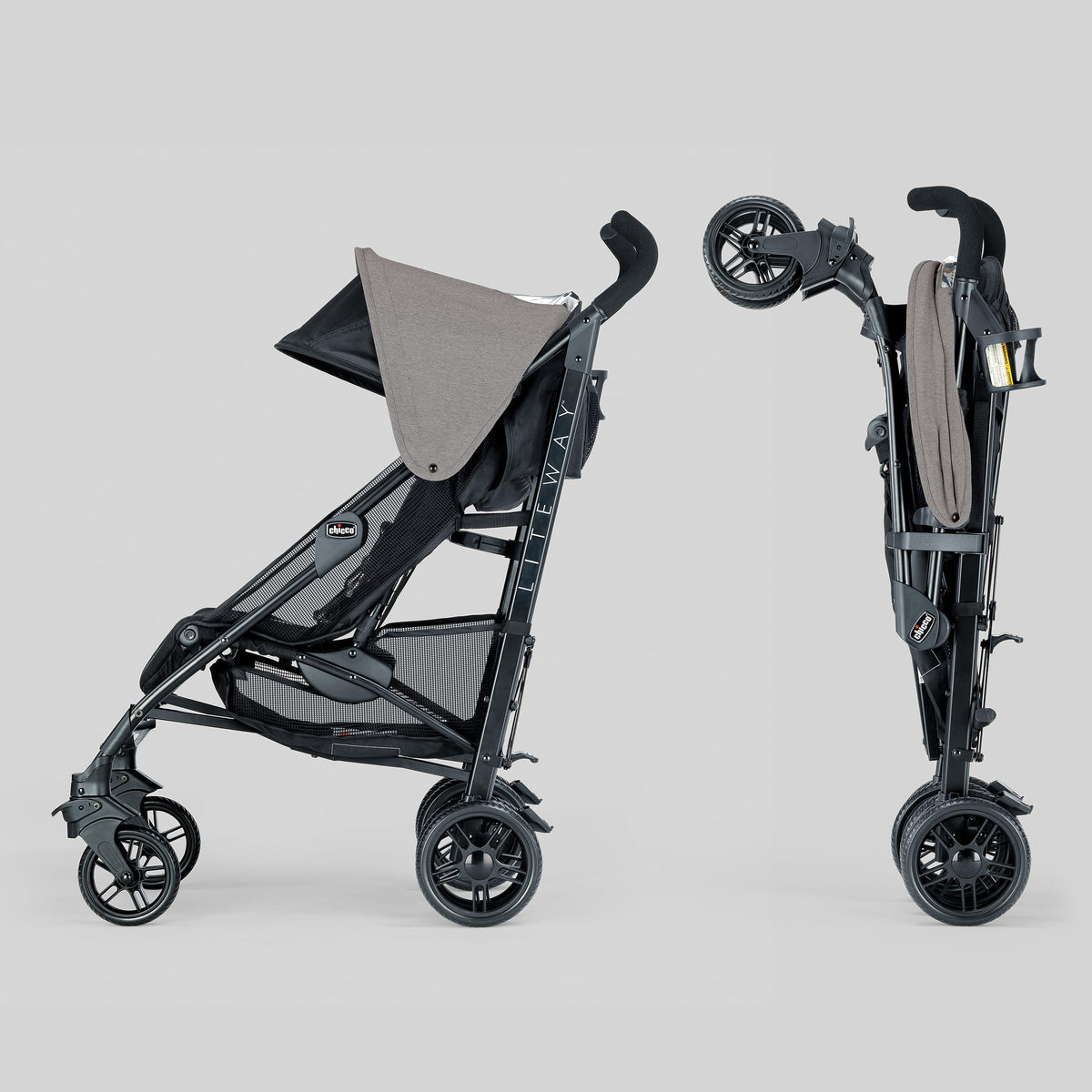 Compact Lightweight Stroller with Storage Basket E355541