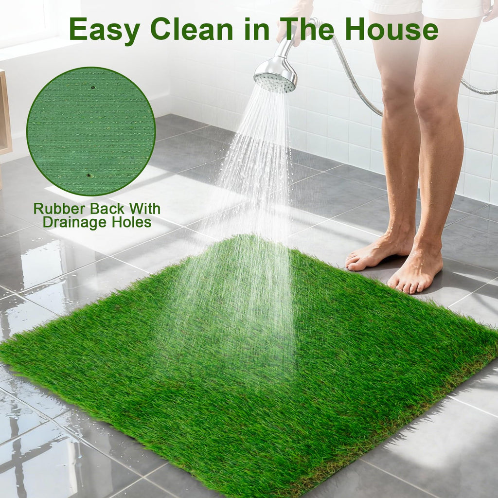 2 Pack 14 x 18 Inch Artificial Grass Dog Pee Pads B3431