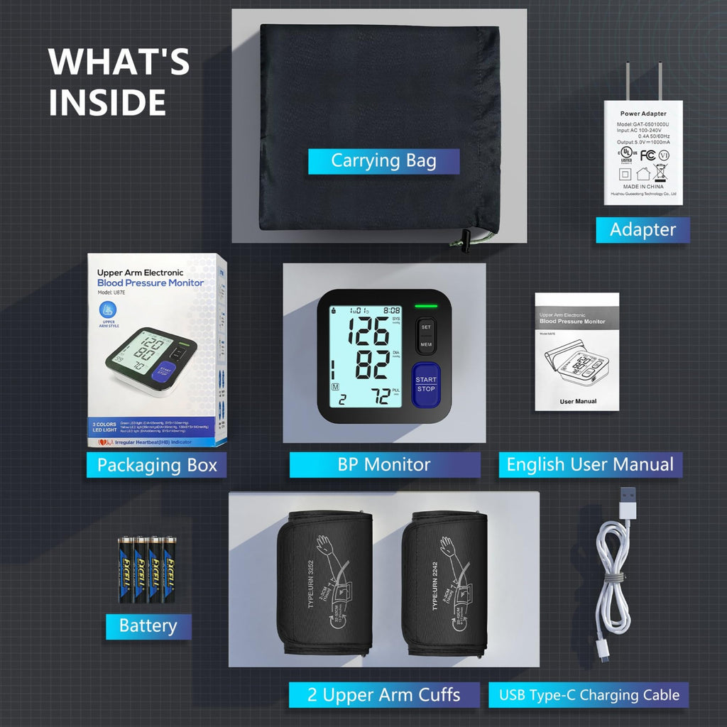Automatic Digital Blood Pressure Machine with 2 Size Cuffs O403