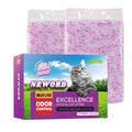 Lightly Scented Cat Litter 14 lbs Low Tracking Dust-Free Purple Silica Gel H36694