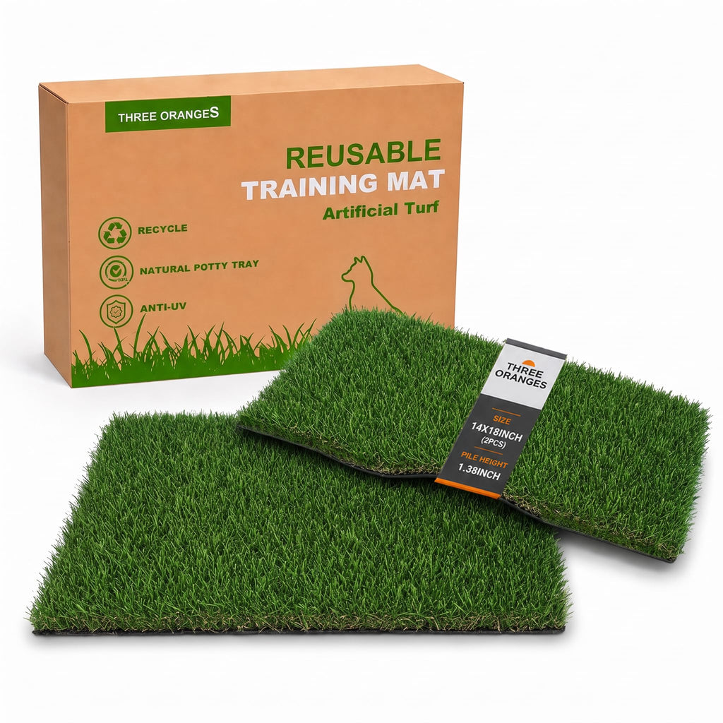 2 Pack 14 x 18 Inch Artificial Grass Dog Pee Pads B3431