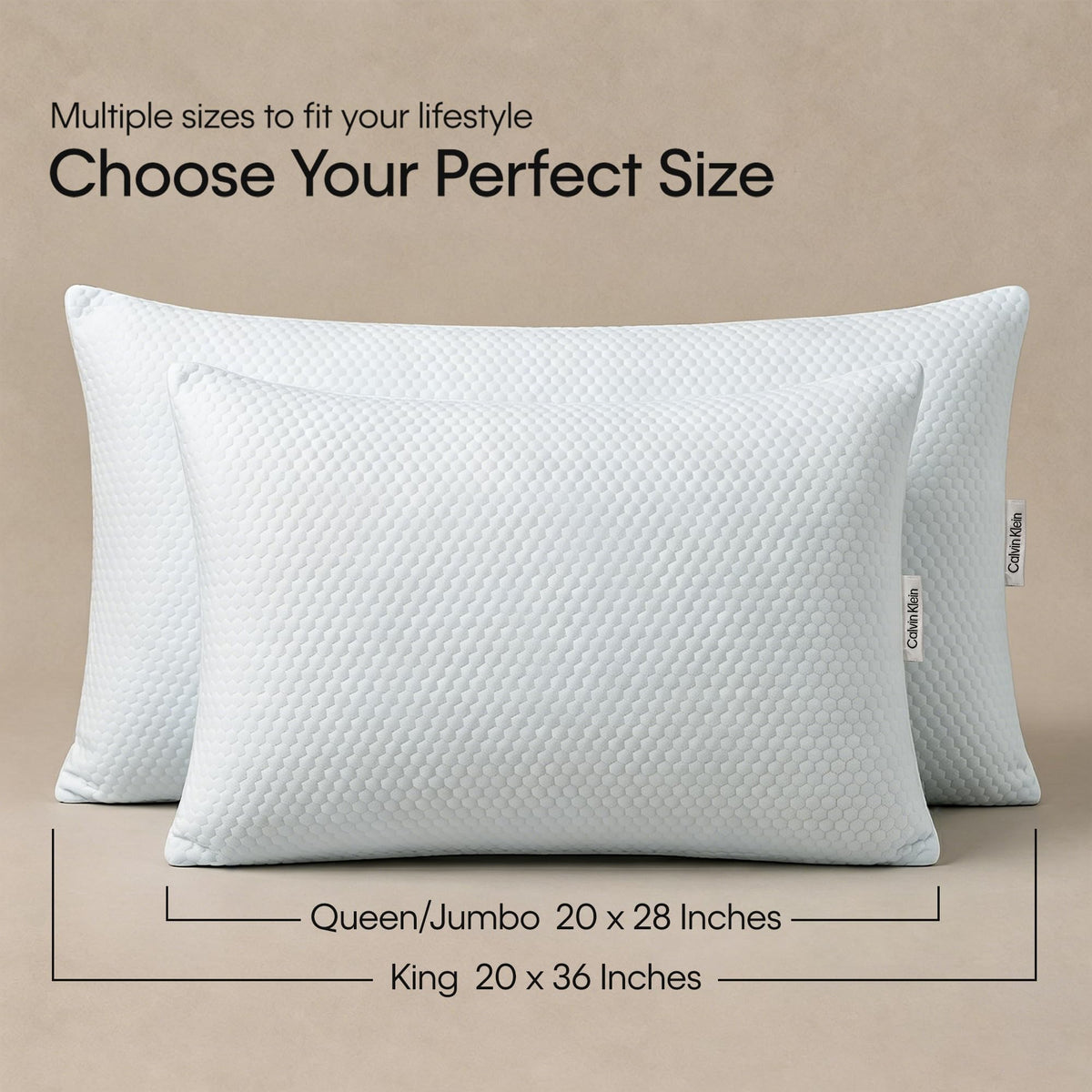 Cooling Reversible Down Alternative Bed Pillows C47027