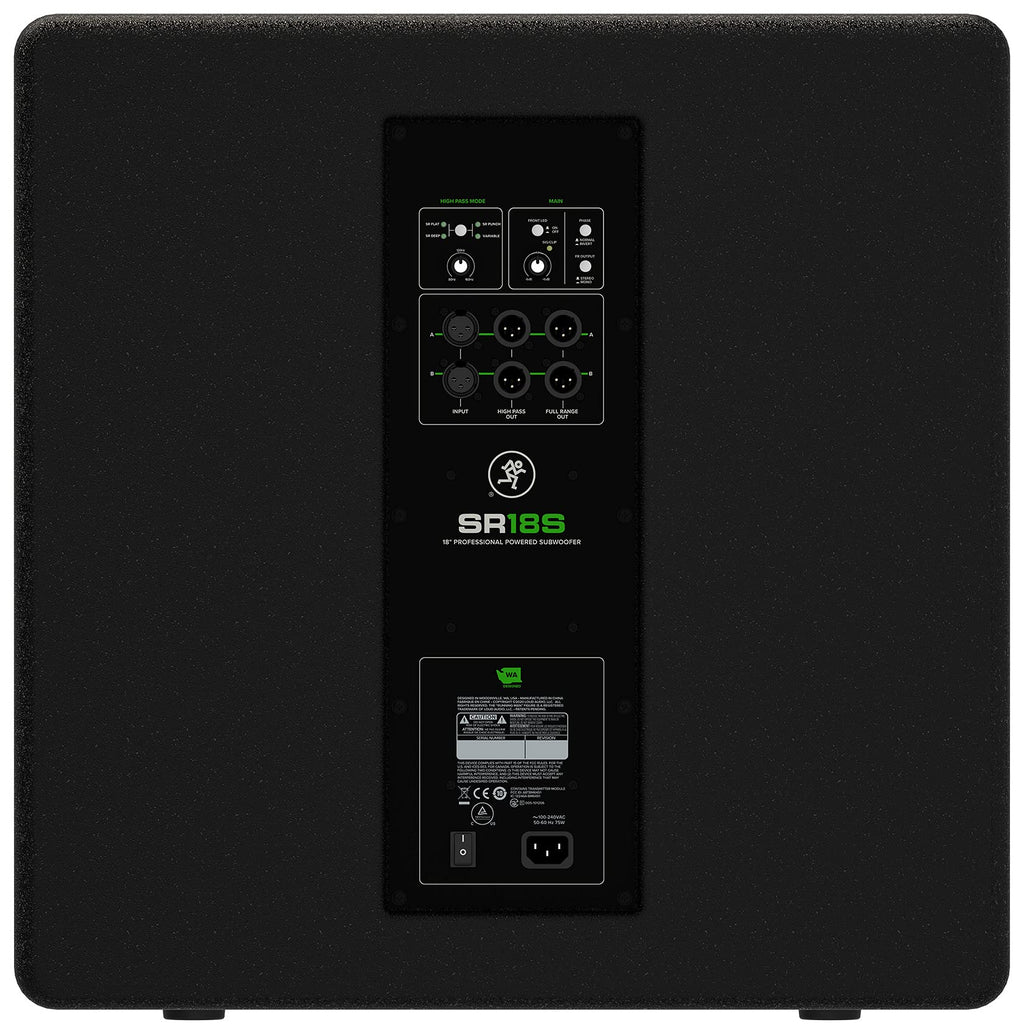 18 1600W Powered Subwoofer with Mic Cable and Headphones Z22043