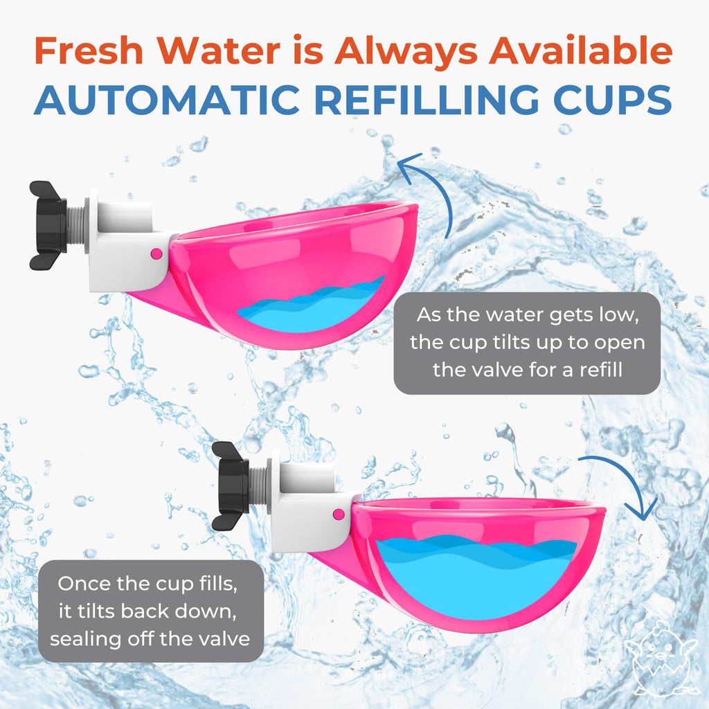 Automatic Chicken Waterer Cups 5 Pack V672820