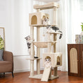 70” XXL Cat Tree Tower with Oversized Bed F389664