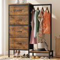 Tall Dresser with Hanging Rack, 4 Drawers O920