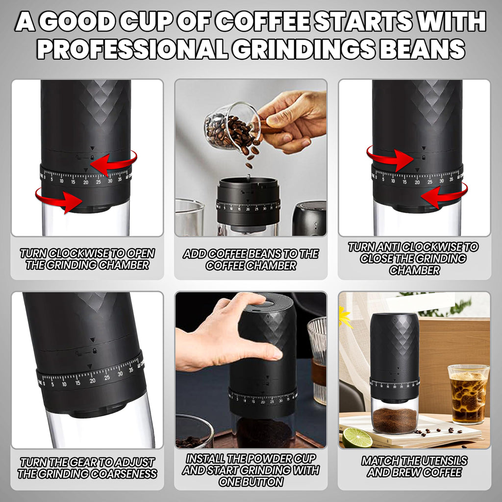 Electric Burr Coffee Grinder with 40 Grind Settings V5726