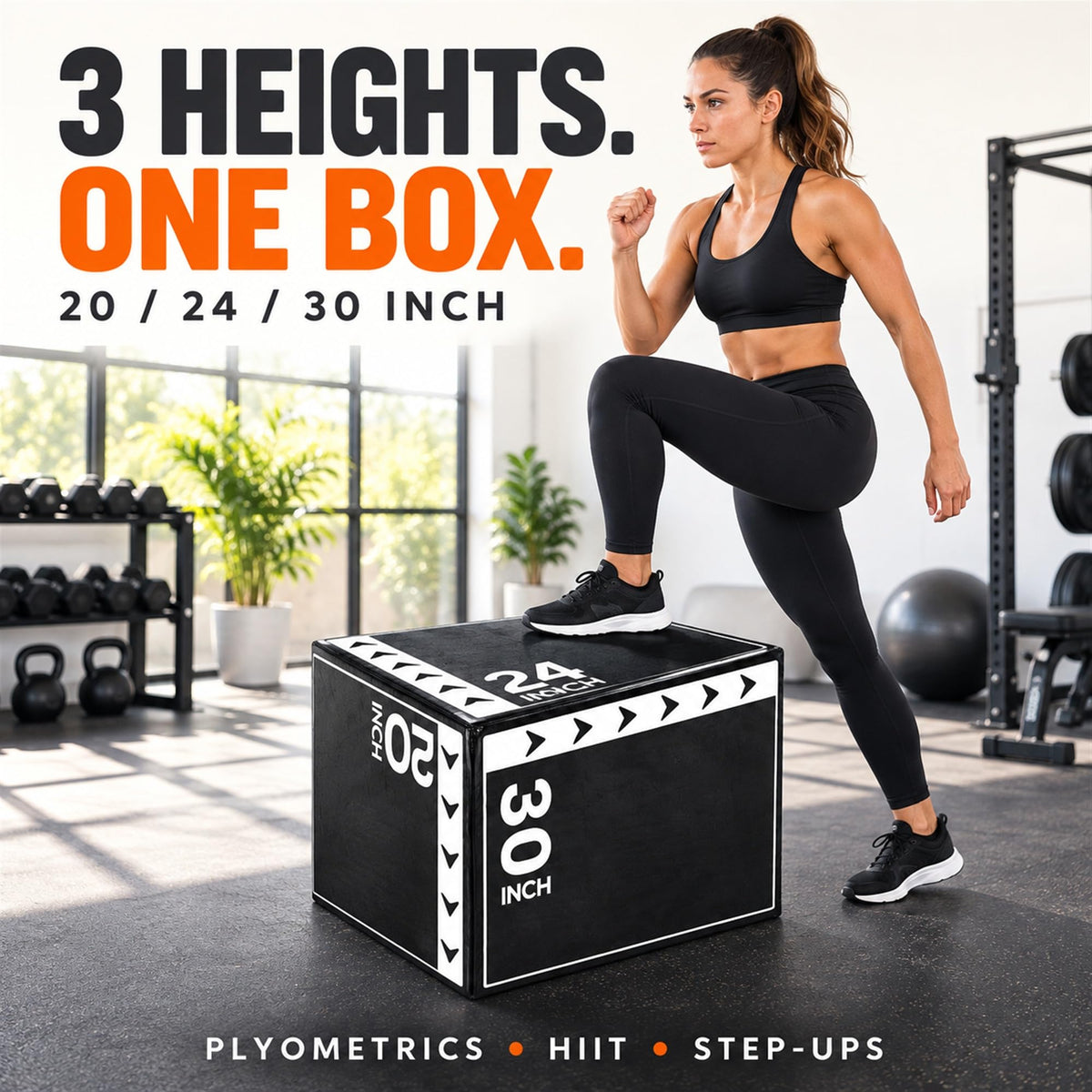 3-in-1 Foam Plyometric Jump Box X42182