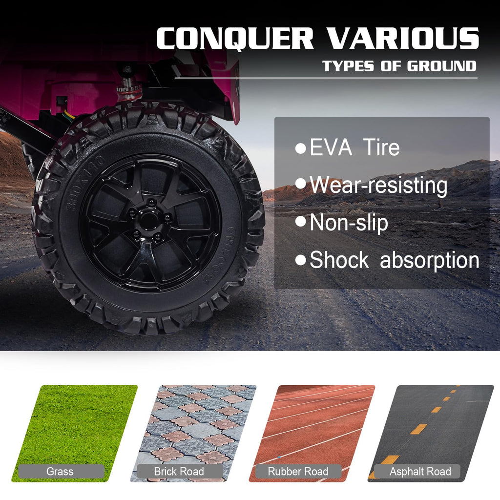 24V 2 Seater Battery Powered Ride On Truck with Remote Control T623834