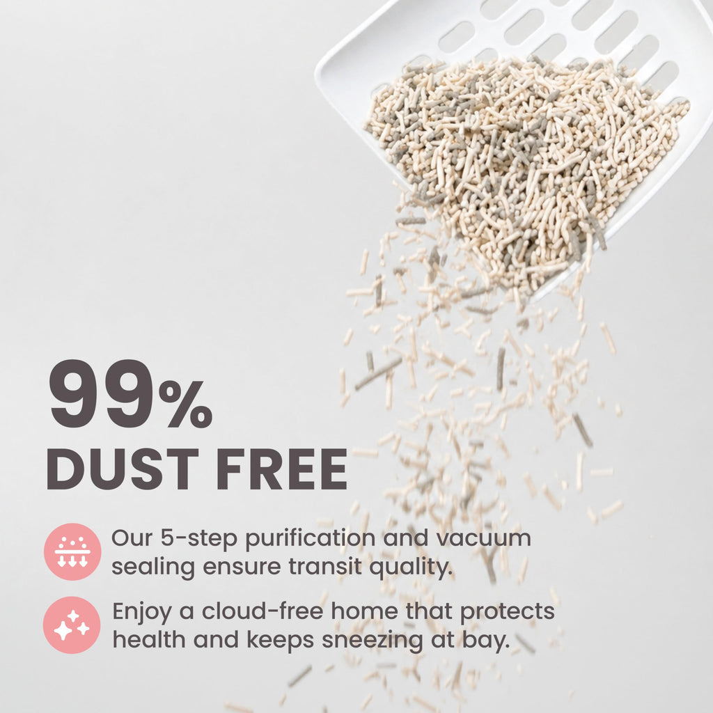Pellet Tofu Cat Litter, Strong Clumping, Low Tracking Unscented 18lb M2942
