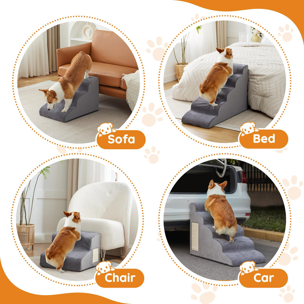 Dog Stairs 2-Step Grey K1148