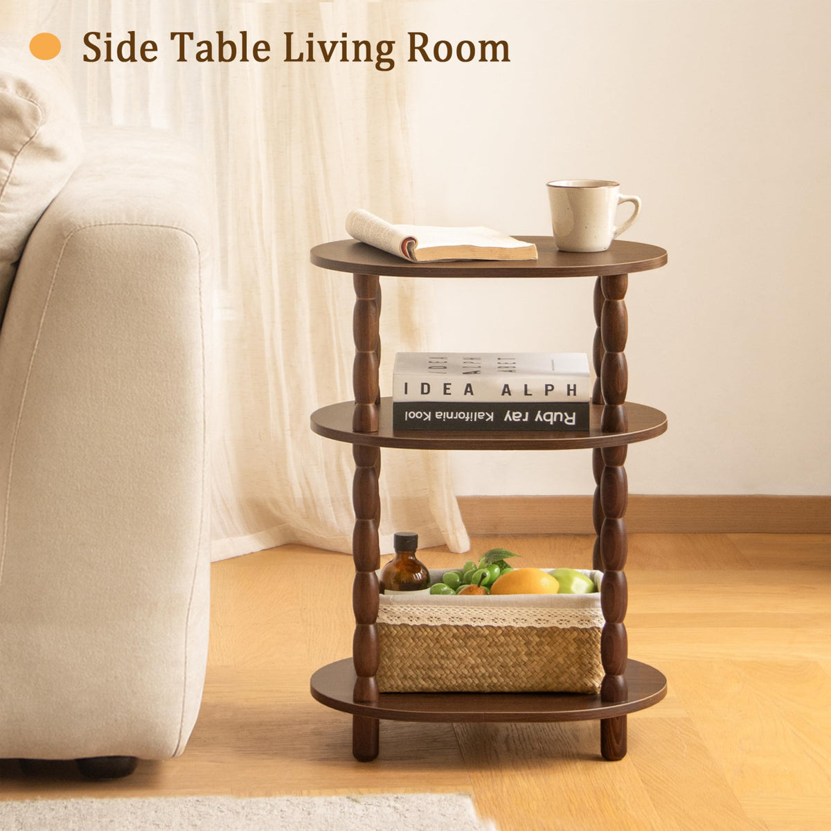 3-Tier Oval Side Table G7634