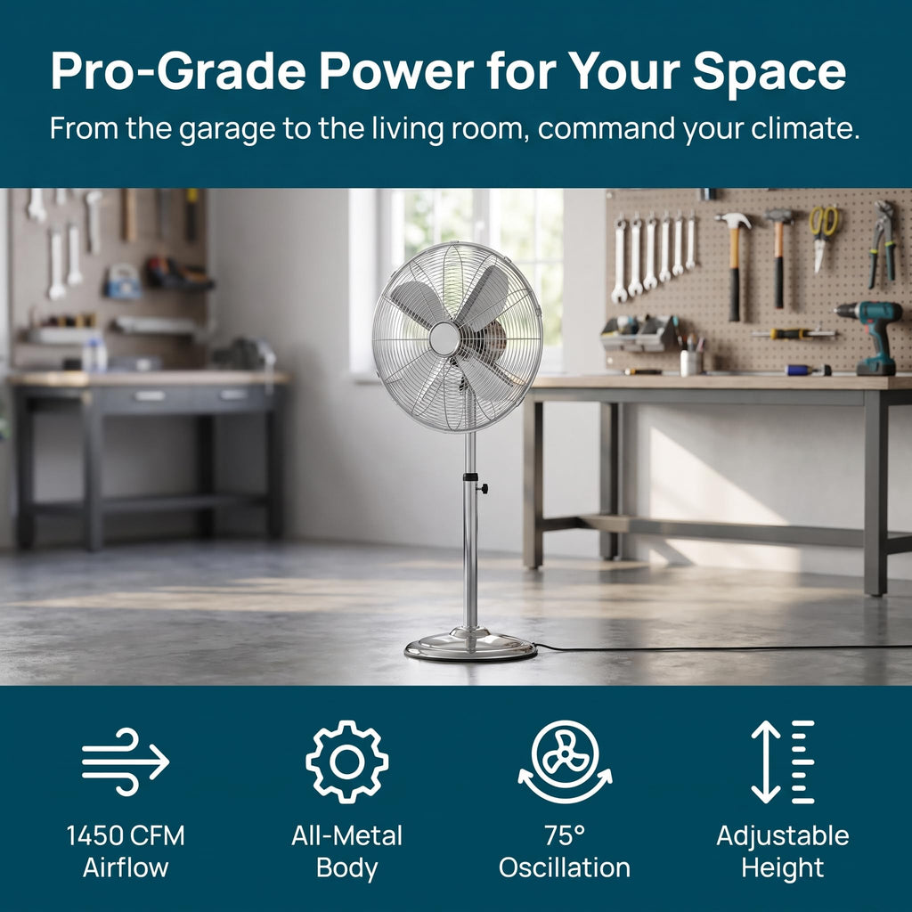 16 Inch Oscillating Pedestal Fan P516